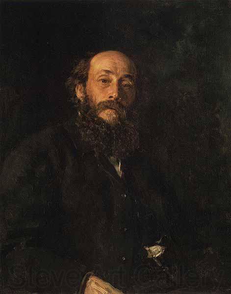 Ilya Repin Portrait of painter Nikolai Nikolayevich Ge Germany oil painting art